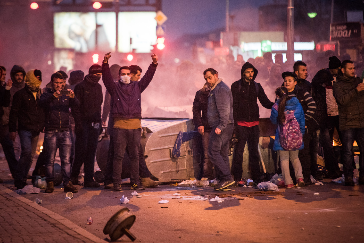 In Pristina kam es zu den heftigsten Protesten seit der Unabhängigkeit 2008. / Foto: Ruben Neugebauer.