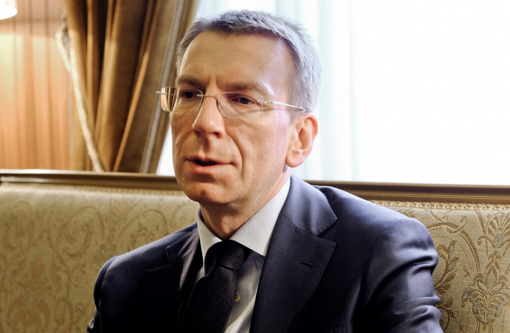 Der lettische Außenminister Edgars Rinkevics. / Foto: Gunta Podina