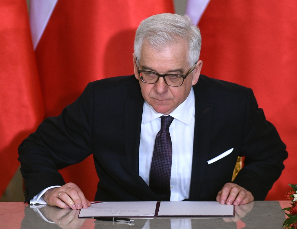 Jacek Czaputowicz bei der feierlichen  Amtseinführung am 09. Januar. / Foto: Adam Chelstowski, FORUM