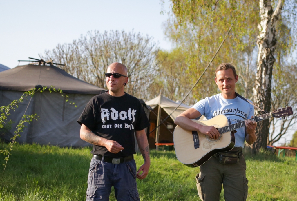  &quot;Adolf was the best&quot;: written on the shirt of a participant at the festival site in Ostritz, Saxony, Germany, April 2018. /  Photo: Krzysztof Zatycki, FORUM