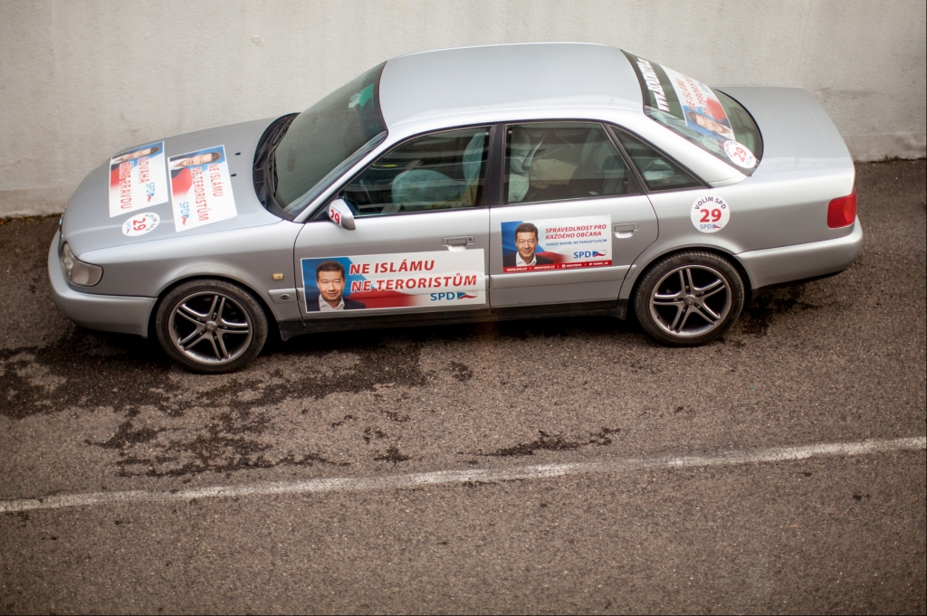 Wahlkampf während der Parlamentswahlen in Tschechien. / Foto: Björn Steinz