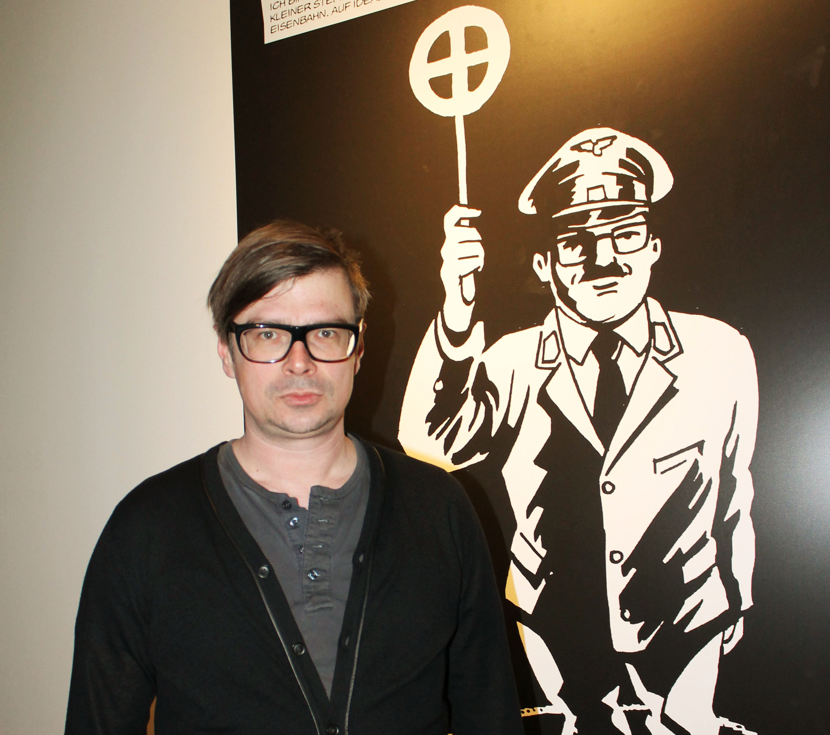 Der tschechische Schriftsteller Jaroslav Rudis und seine Comicfigur Alois Nebel / Barbara Breuer, n-ost