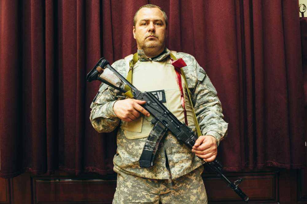 "Ich werde kämpfen gegen alle, die versuchen, uns zu unterdrücken.“ Alexej Relke kämpfte vor seiner Verhaftung auf Seiten der Separatisten in der Ostukraine / Foto: Maxim Dondyk, n-ost