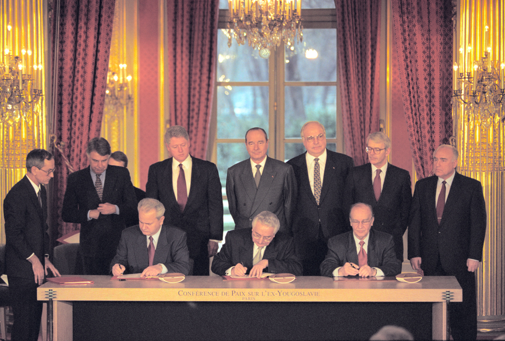 1995 wurde mit der Unterzeichnung des Dayton-Vertrags der Krieg in Bosnien beendet. / CIA, public domain