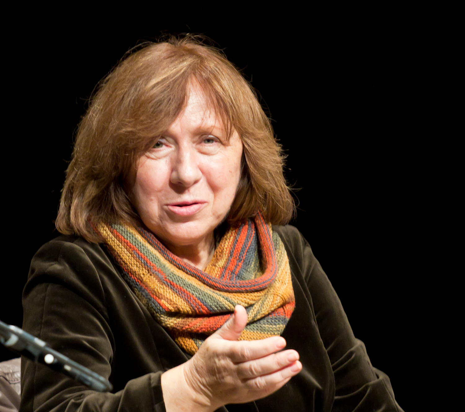 Swetlana Alexijewitsch erhielt gerade den Litaraturnobelpreis. Ales Bjaljazki hofft, dass die Auszeichnung auch andere belarussische Autoren aus ihrem Schattendasein holt. / Foto: Elke Wetzig  CC BY-SA 3.0
