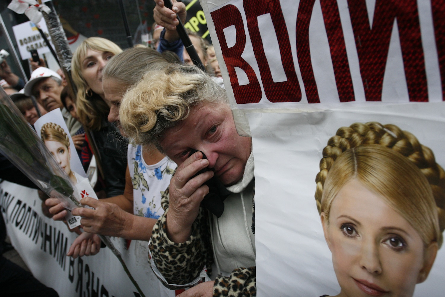 Demonstrationen für Julia Timoschenko / Nina Lischuk, n-ost