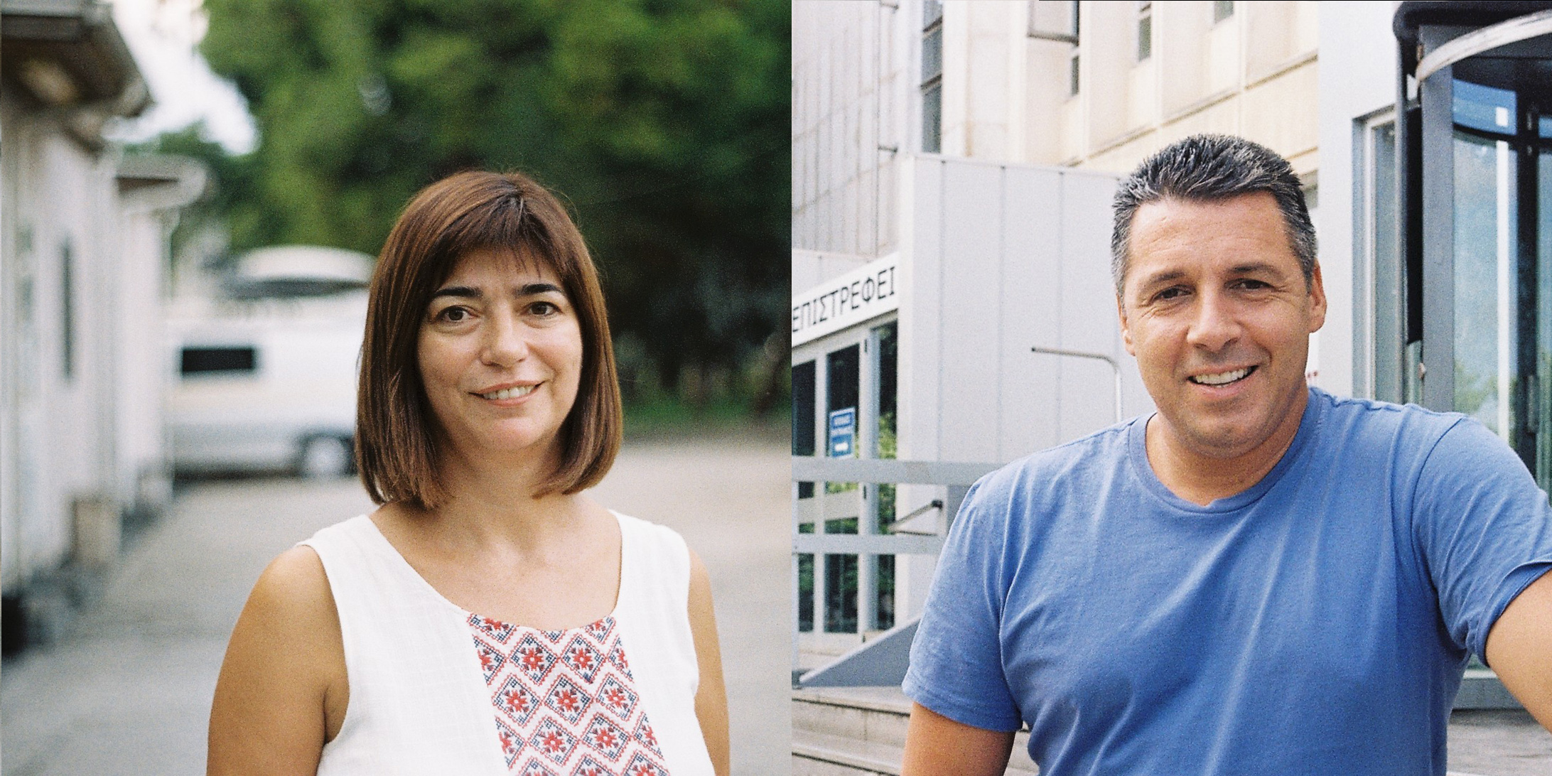 Die Journalisten Kristina Sinagidou und Nikos Aggelidis kämpften erfolgreich für die Wiederbelebung der staatlichen Sendeanstalt in Griechenland. / Fotos: Nancy Waldmann, n-ost