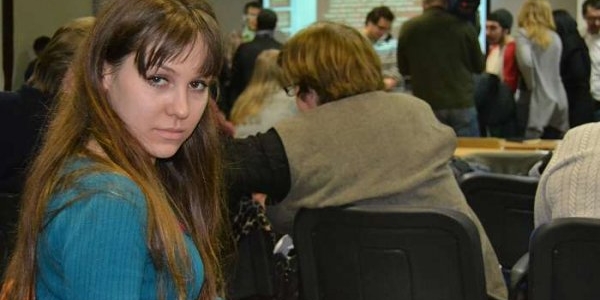 Tanja Makarowa beim Wahlbeobachter-Seminar von „Graschdanin Nabljudatel“ / Katrin Herms, n-ost