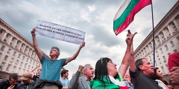 Seit Monaten gehen die Bulgaren gegen den Einfluss von Oligarchen auf die Straße / Christian Muhrbeck, n-ost