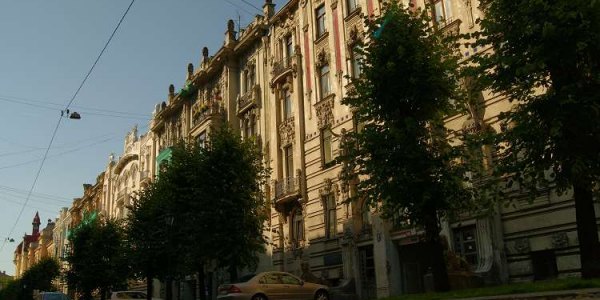 Eine der schönsten Jugendstilstraßen Rigas: die Alberta iela. / Leysan Kalimullina, n-ost