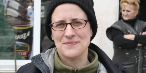&nbsp;Die Journalistin Jutta Sommerbauer auf der Krim. / Foto: privat