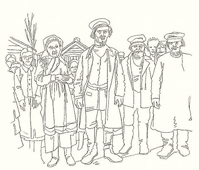 Mit Graphitstift illustrierte Matthias Beckmann die neue Ausgabe von Turgenews „Väter und Söhne“ der Edition Büchergilde / Matthias Beckmann, Edition Büchergilde